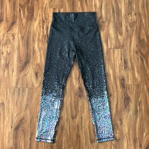 ZYIA - Black Ombré Reflective Mirage Brilliant Leggings - 6/8